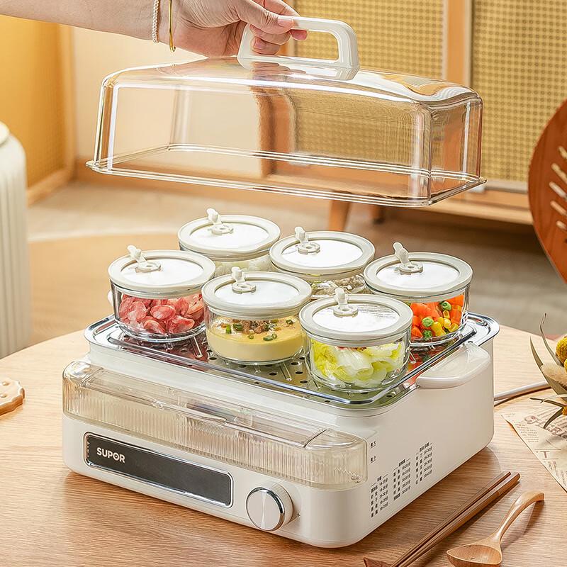 Genasi High Borosilicate Glass Steamer & Microwave Bowl with Lid