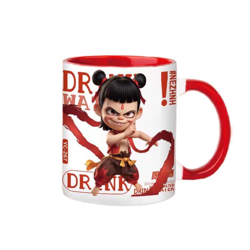 Nezha Cartoon Ceramic Mug