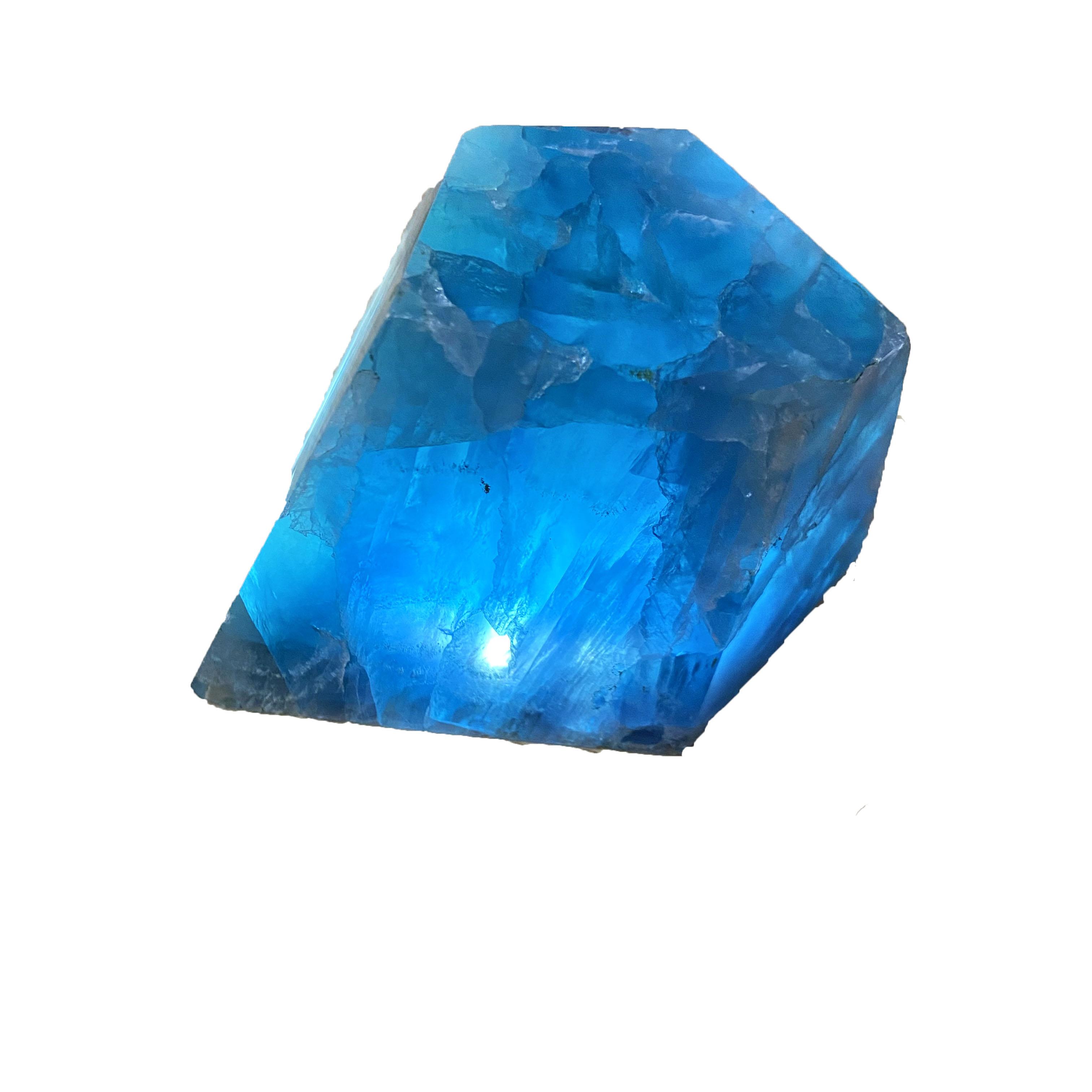 Natural Blue Fluorite Freeform Healing Tumble Stone Crystal Irregular Freeform for Pendant Ornaments One Size естественный