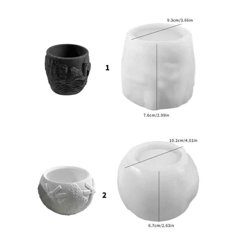 Mehrzweck-Blumenvasen-Silikonform Vielseitiges Harz-Gießset für Heim- und Bürodekoration und Schmuckaufbewahrung