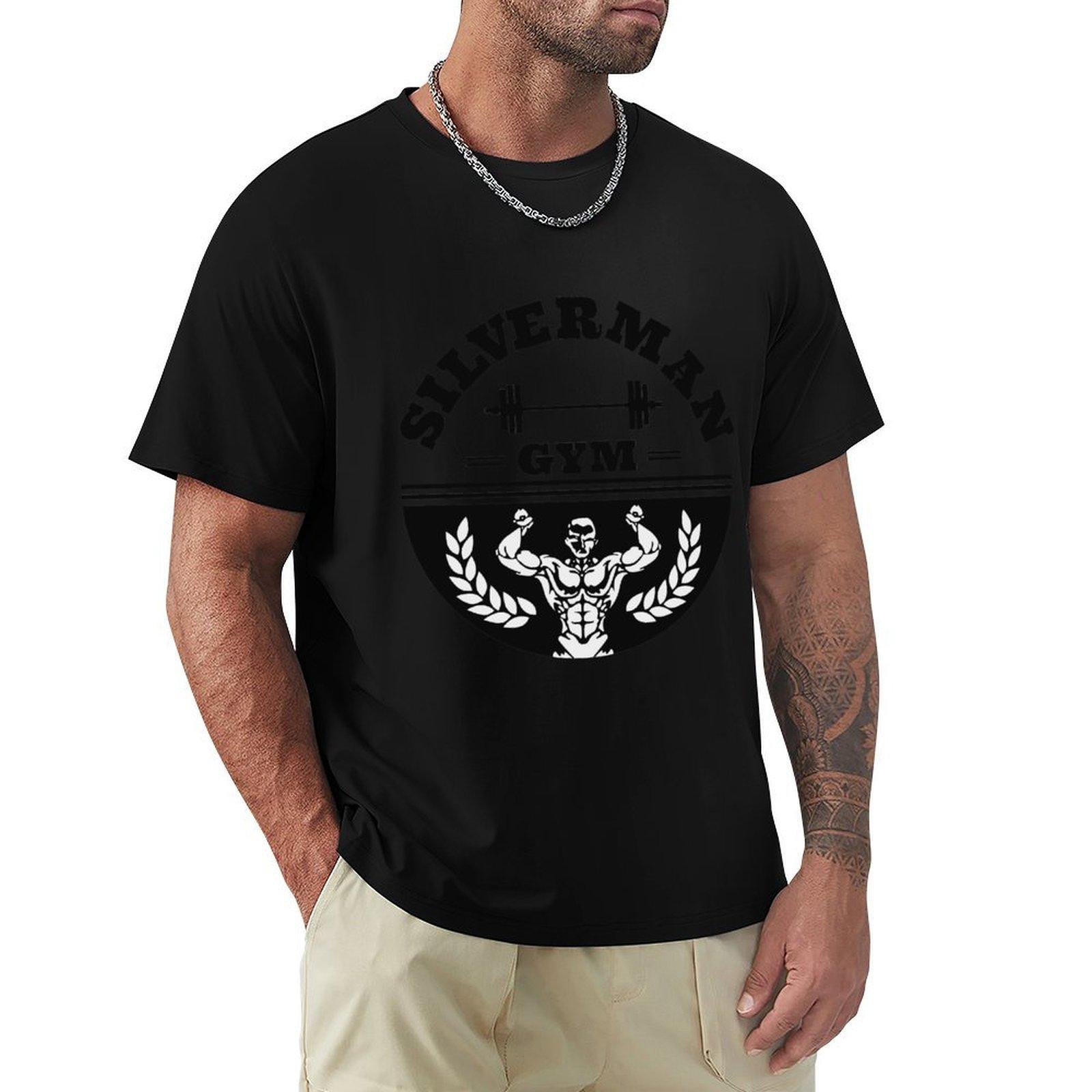 Silverman gym TShirt Man tshirt new edition designer shirts plain fitted t shirts for men 4XL
