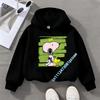 Snoopy children's hooded sweatshirt for boys, girls, casual top with cartoon print, long sleeve, autumn/winter collection