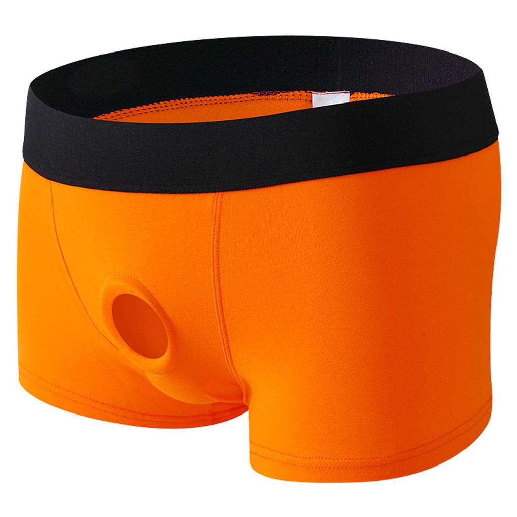 Men's & Women's Flirty Cotton Boxer Briefs with 4.5CM Silicone Ring, Breathable and Comfortable.