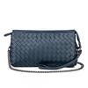 Genuine Leather Woven Clutch Bag Women Handmade Crossbody Evening Purse Lightweight Daily Use