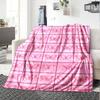 Pink Butterfly Pattern Home Customize Your Name Blankets Soft And Cozy For All Seasons Perfect For Picnics Sofa Office Bed And Living Room Ideal Gift