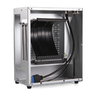 Počítač Mini ITX pre puzdro Hliníkové šasi Hostiteľ HTPC pre puzdro USB 3.0 ITX s grafickou kartou Pcie 16x Extensi