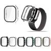 Full Coverage Smartwatch Integrated Tempered Glass PC Screen Protector Hard Sleeve Case Indoor Outdoor Use for JrTrack 3