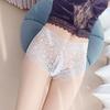 Full Lace Hollow Couple Panties Ultra-thin Transparent Lingerie Briefs Men Bullets Separated Undrepant Gay Penis Sheath Undies
