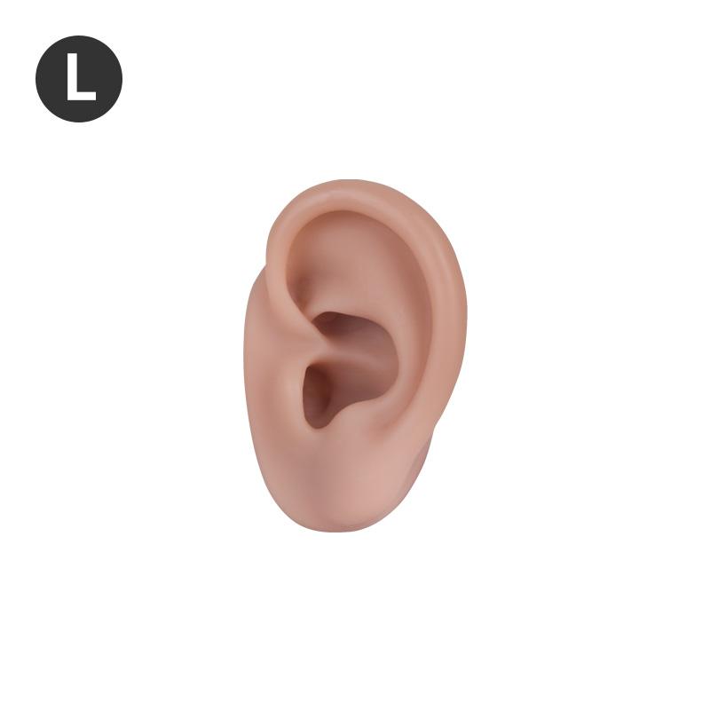 Realistic 3D Silicone Ear Model 1:1 Human Size Ear for Ear Piercing Practice Tattoo Training Display Props Tattoo Tools