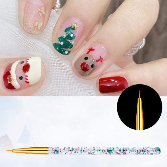 Yousheng 3Pcs Nail Drawing Pens Unique Pattern Ultra-thin Acrylic Nail Art Carving Pens DIY Manicure Gadget for Women