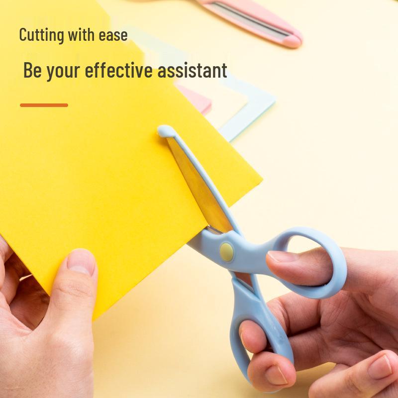 Deli Kids' Safety Scissors with Round Tip - Ideal for Crafts & Paper Cutting, Model 6023 - Perfect Children's Day Gift