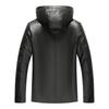 Men's Thickened Leather Jacket with Fleece Lining - Winter Outerwear for Mature Customers