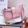 Love Heart Y2k Underarm Bag Punk Women's Handbag Kawaii Shoulder Bag  Travel