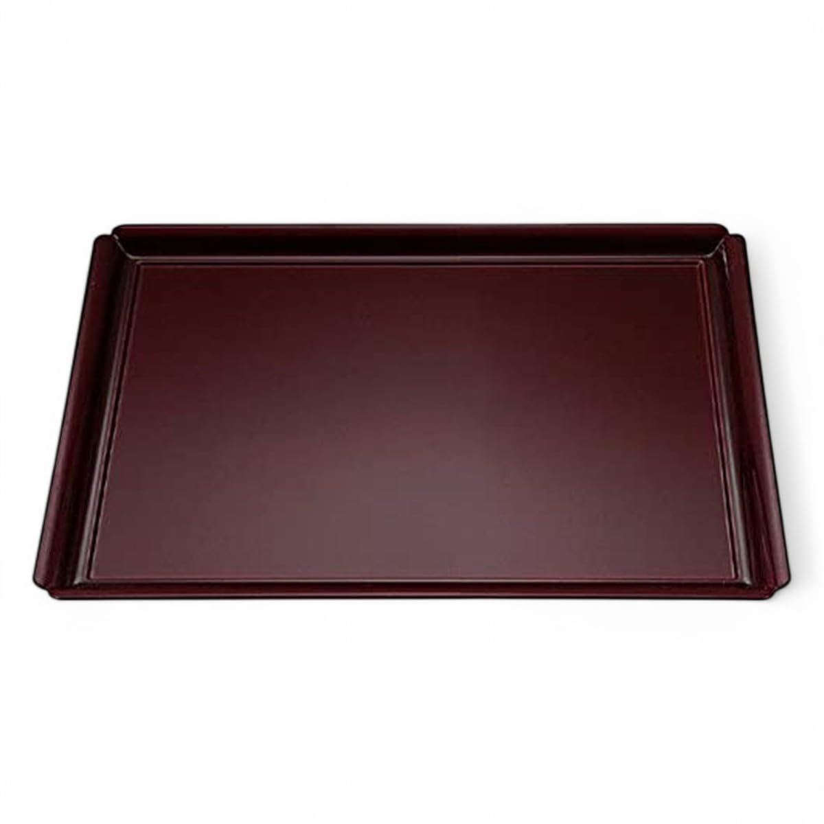 

Made in Japanese Mokko Bishamon Lacquer with Black Lacquer x x J-kitchens Placemat/Tray, Japan, Style, 5-Shaku Square, (45.5cm 33.9cm 2cm)