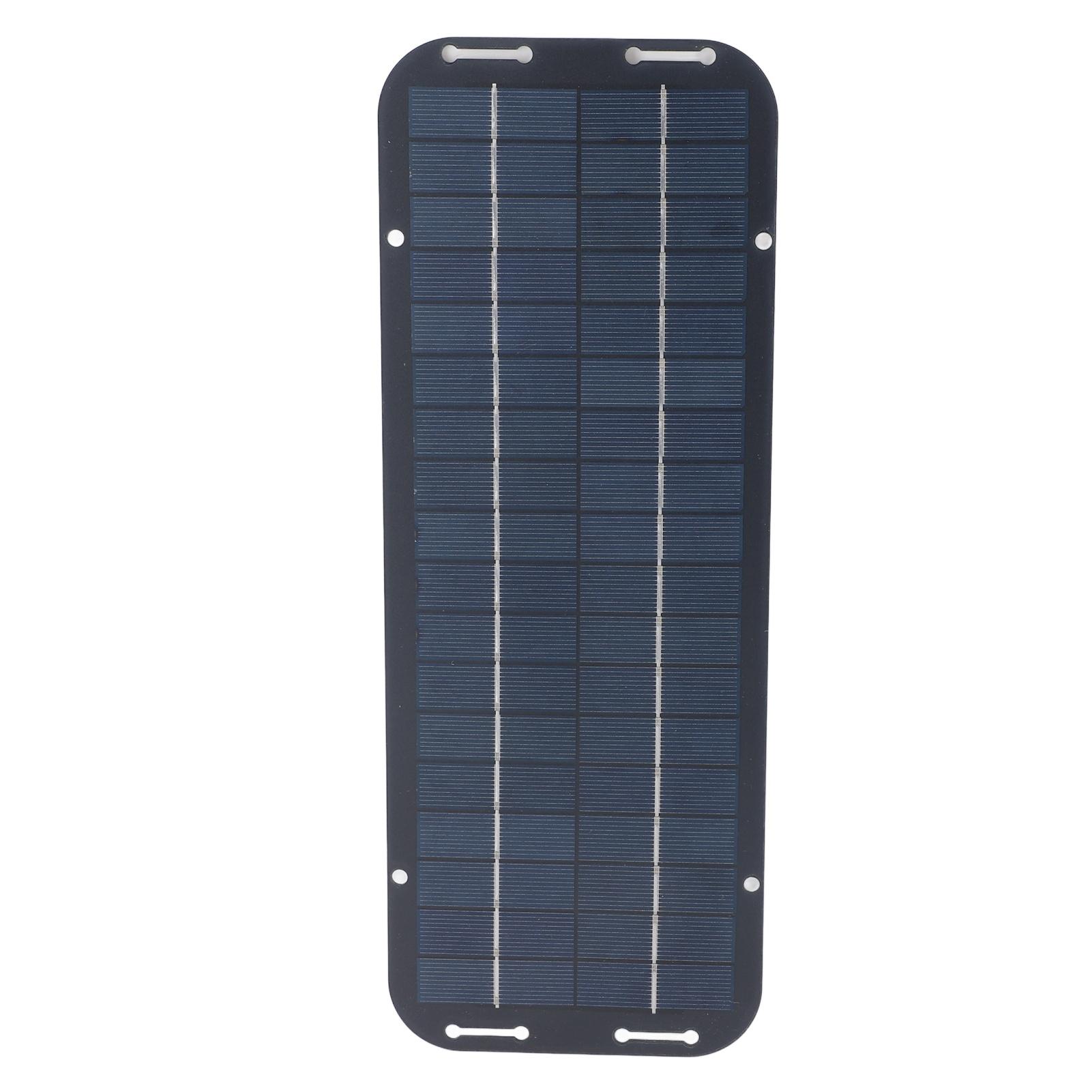 

12V 5W Portable Solar Panel High Efficiency Conversion Eco Friendly Compact Solar Panel Outdoor Charger for RV