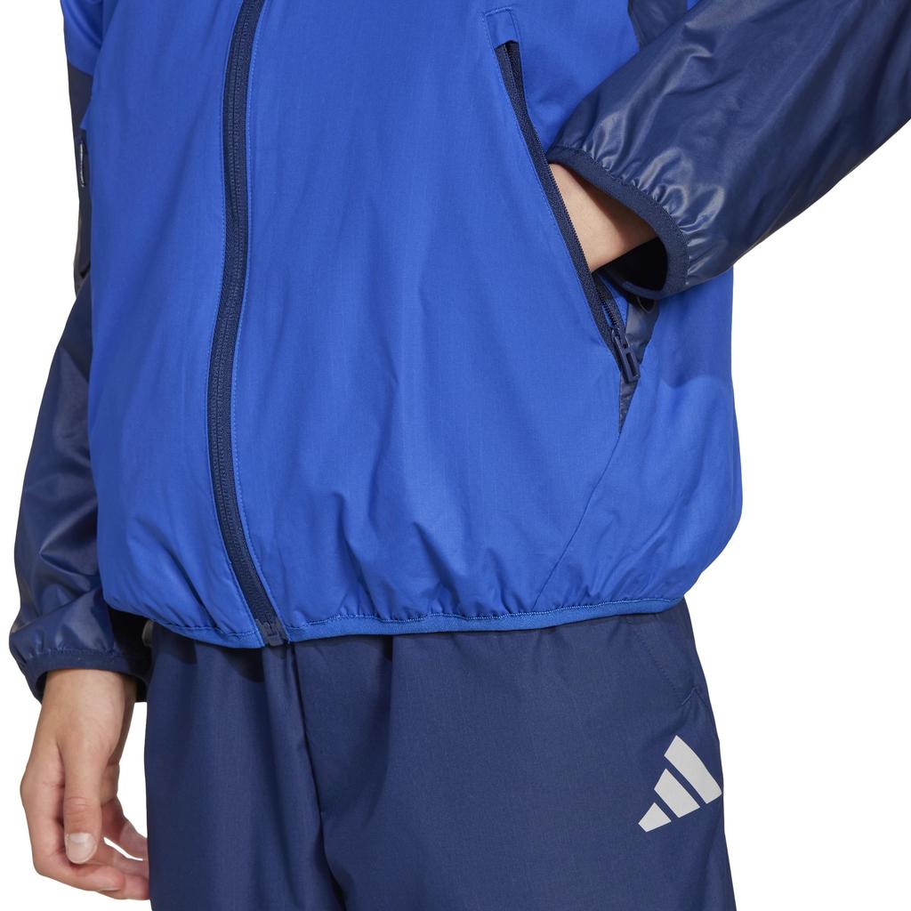 Adidas Soccer Wind Jacket Team Royal Navy Blue Kids' KSB74, Blue/Team (JP1256)