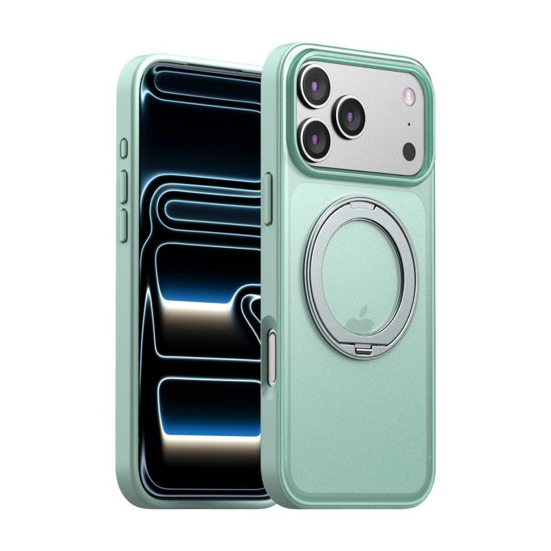360 Rotating Magnetic Phone Case With Kickstand IPhone 15 Pro Max Plus - Shockproof Silicone Cover