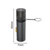 Portable Type-C Windproof Mini Cigarette Lighter Without Battery Metal Cigarette Lighter Intelligent Blow Air And Ignite