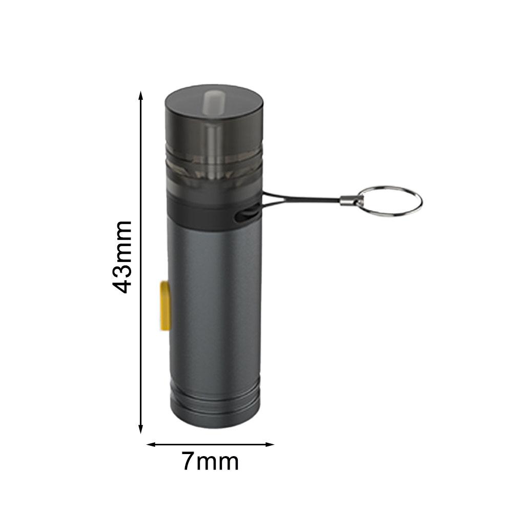 Portable Type-C Windproof Mini Cigarette Lighter Without Battery Metal Cigarette Lighter Intelligent Blow Air And Ignite