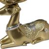 Luxurious Golden Deer Wine Cabinet Ornaments - Elegant Elk Decorations for Living Room, Bedroom, or Entrance Hall.