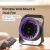 4000mAh wiederaufladbarer Wandventilator 100 Geschwindigkeiten einstellbar Tragbarer Schreibtischventilator Luftkühlventilator mit Fernbedienung für den Außenbereich