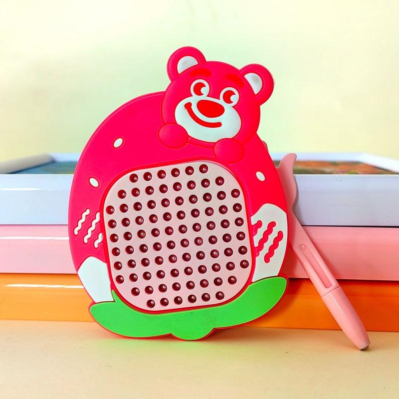 Unzip Magnetic Steel Ball Drawing Board Keychain Cute Schoolbag Pendant Car Key Chain Gift Magnetic Drawing Board