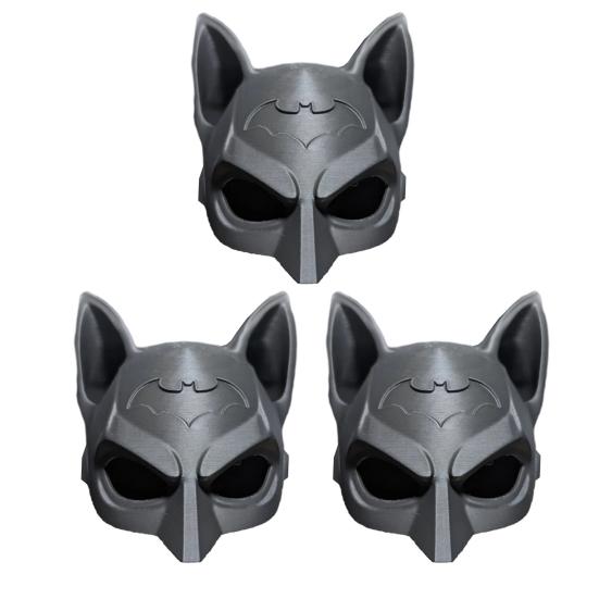 Cat Bat Mask Reusable Cat Cosplay Mask Lightweight Bat Kitty Mask for Halloween Parties Fun Photo Prop