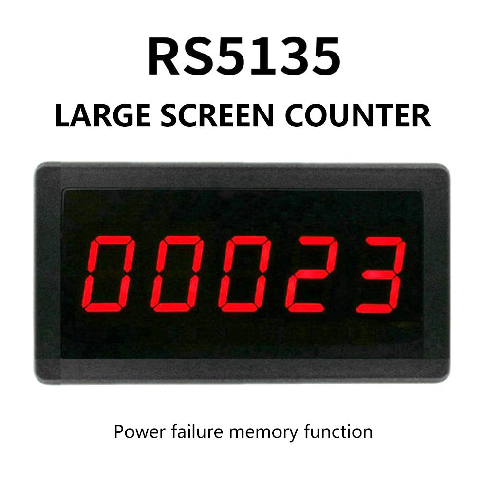 RS5135 DC 12-24V Red 5 Digit 0.56" LED Panel Counter Meter Up Plus Totalizer 0-99999 Measuring Tool 1