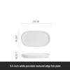 Zhishi Oval White Fish Plate