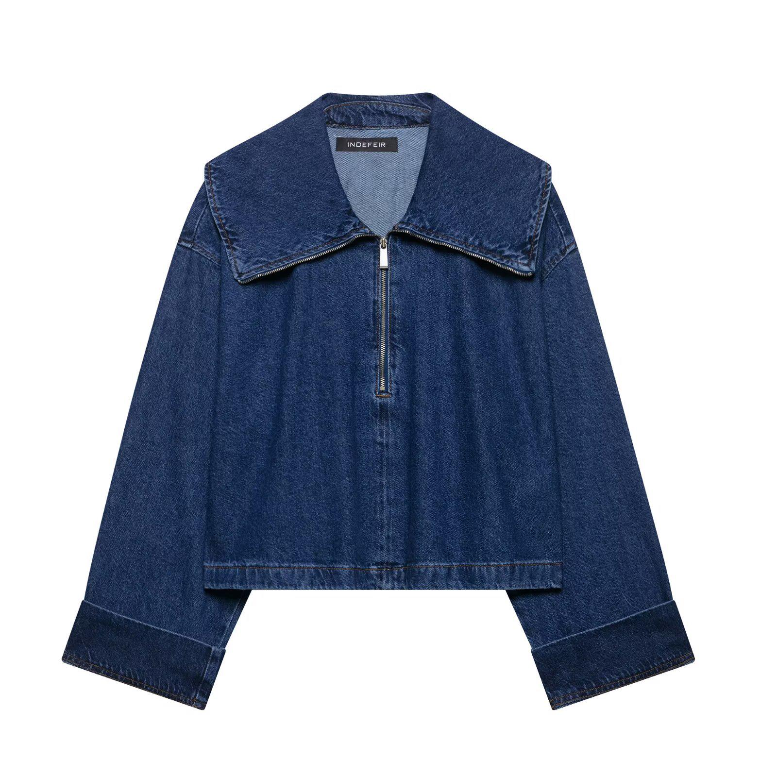 

Весна 2025 Женский Модный Комплект Куртка на Молнии и Длинные Брюки в Европейском и Американском Стиле Large