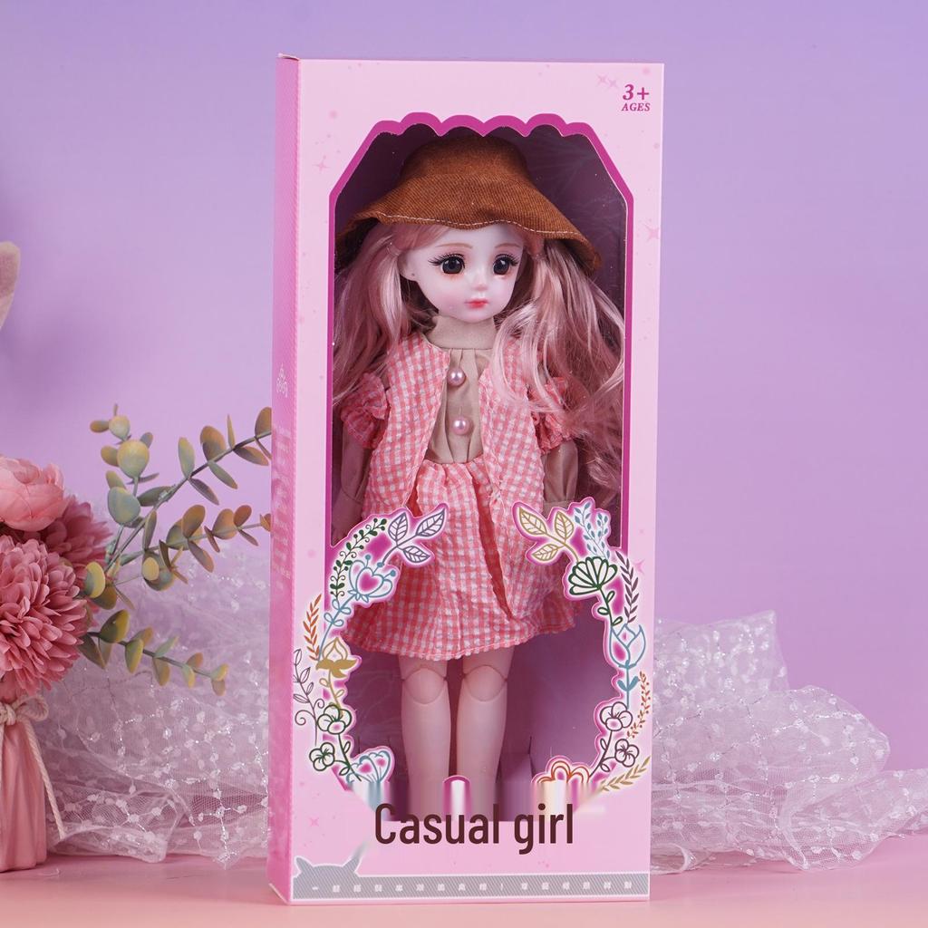30cm Princess Doll Gift Set with Replaceable Clothes and Play House