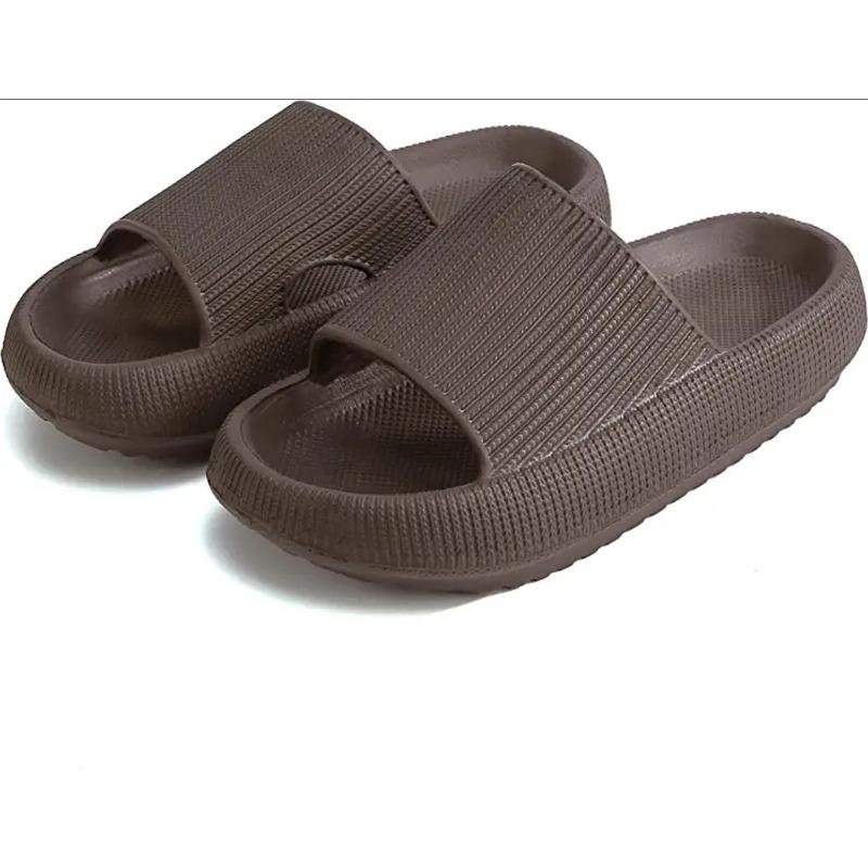 Men's new thick-soled slippers women's summer indoor pink bathroom couple cool slippers men's height increase