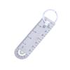 1Pc Portable Mini Titanium Alloy Ruler Titanium Small Ruler Keychain Pendant Keychain Accessories Outdoor Tool