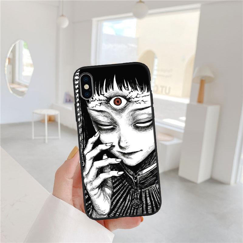 FM29 Junji Ito Tomie Soft Shell Phone Case for Redmi Note 10 11 12 Pro Max 10S 10C 10T 11A 11S 12S 12C