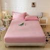 High-quality Soft Velvet Fitted Sheet with Elastic Bands Non Slip Adjustable Mattress Covers for Single Double King Queen Bed 160x200cm