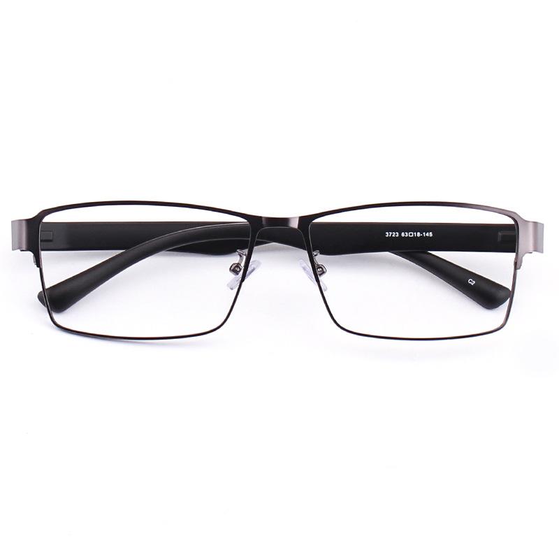 

[63mm] New men s oversized business full-frame glasses frame big face anti-blue light reading glasses custom myopia prescription Anti blue light 0 серый