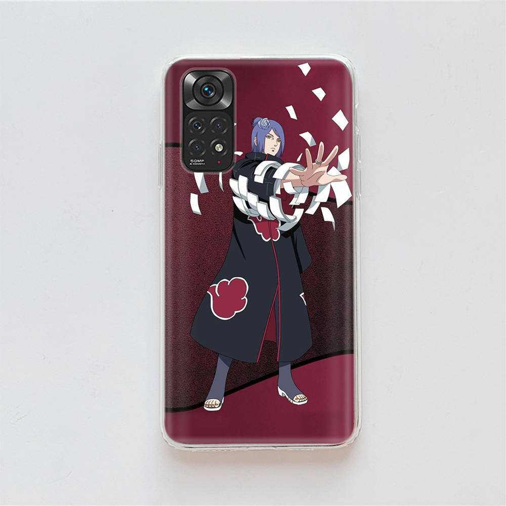 DT30 Akatsuki Naruto Case for Samsung A04 A14 A23 A34 A54 M23 M33 M52 M53 Realme 10 9 C30S C35 C55 VIVO Y02S Y21 Y33S Y51 X80 Pro Clear Cover