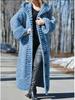 Women's 2025 Winter Hooded Knit Cardigan Sweater Coat
