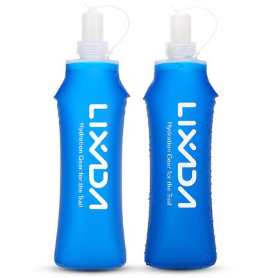 Lixada 500 ml Outdoor-Wassertrinkflasche, weiche Faltflasche, BPA-frei, für Laufen, Wandern, Radfahren