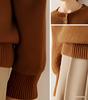 Women's Solid Color Cashmere Button Sweater - Warm, Versatile, Loose Knit