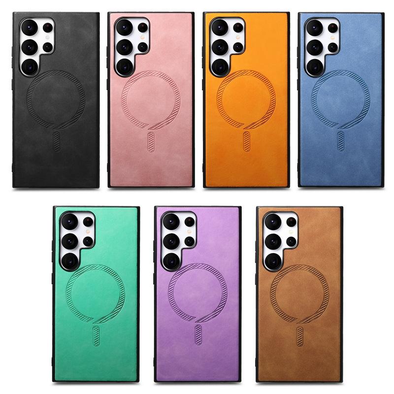 Для Samsung S24 Ultra S23 FE A55 A54 A35 A34 A25 A15 A14 5G Роскошный винтажный кожаный — фото 14