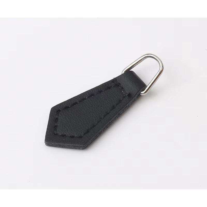 5Pcs Fashionable Zipper Pullers Solid Color PU Detachable Zipper Pullers Bag Clothing Zipper Puller