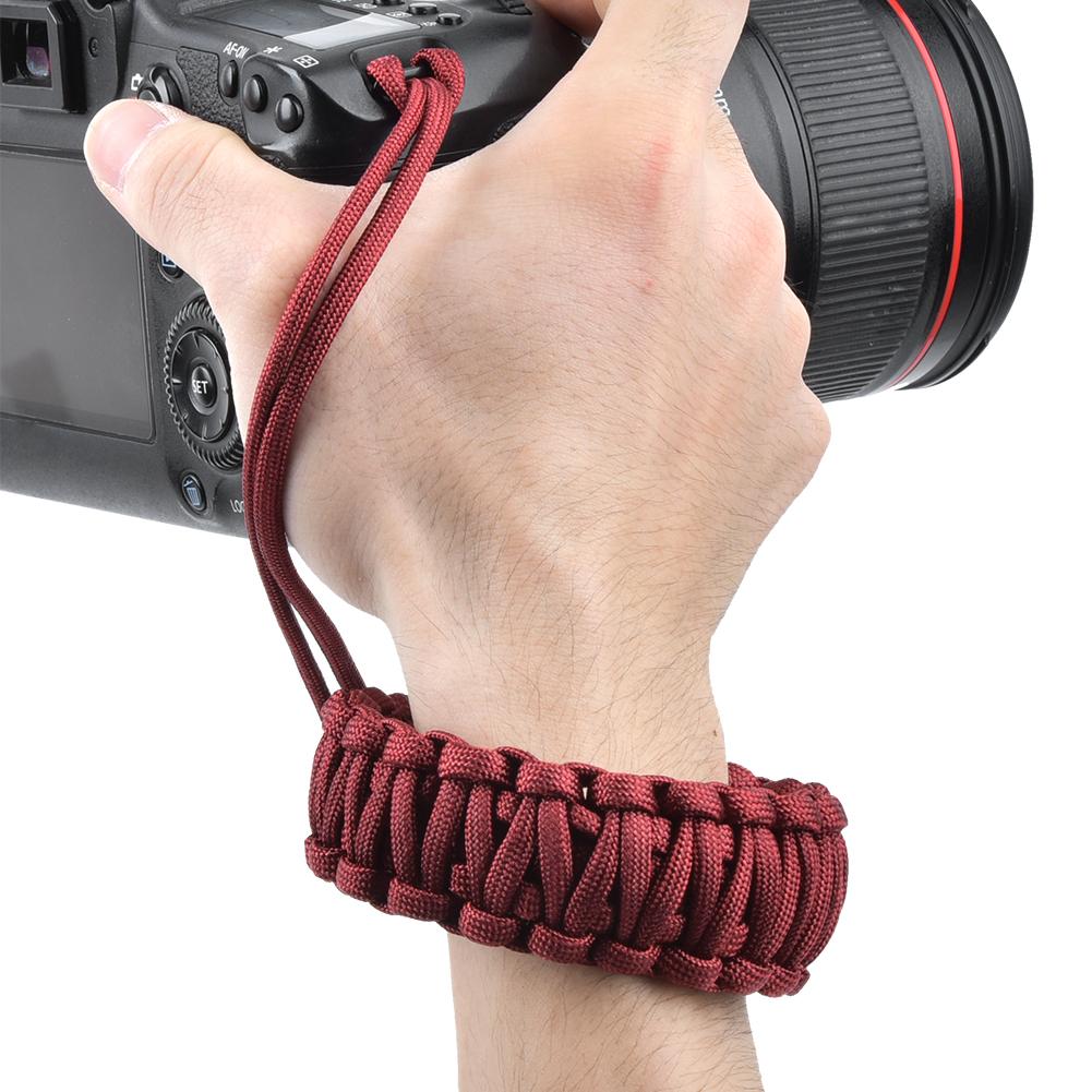 Large Size Camera Lanyard Strap Anti Lost Anti Broken Digital Camera Wrist Band(Red )