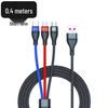 5A Super Fast 3-in-1 Braided Charging Cable, 2m Type-C to Triple Connector