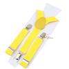 Men Kids Yellow Khaki Brown Suspender Bowtie Set Elastic Adjustable Y-Back Braces Straps Daily Father-Child Braces Accessory
