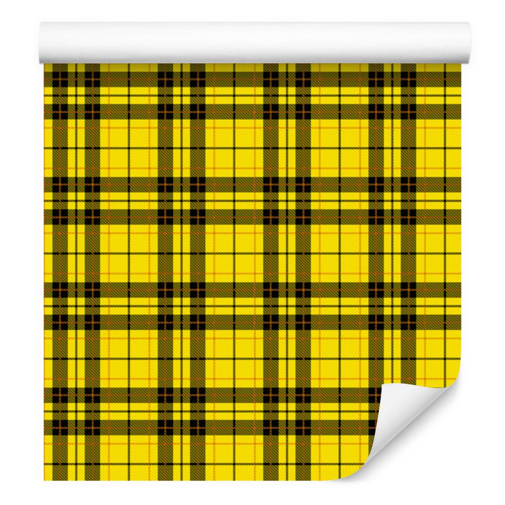 Yellow and ochre checkered wallpaper, yellow background for living room and bedroom 50x1000