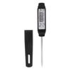 Tragbares digitales Stiftthermometer mit langer Sonde für Küche Kochen BBQ Fleisch Frittieren Lebensmittel Milch Schwarz