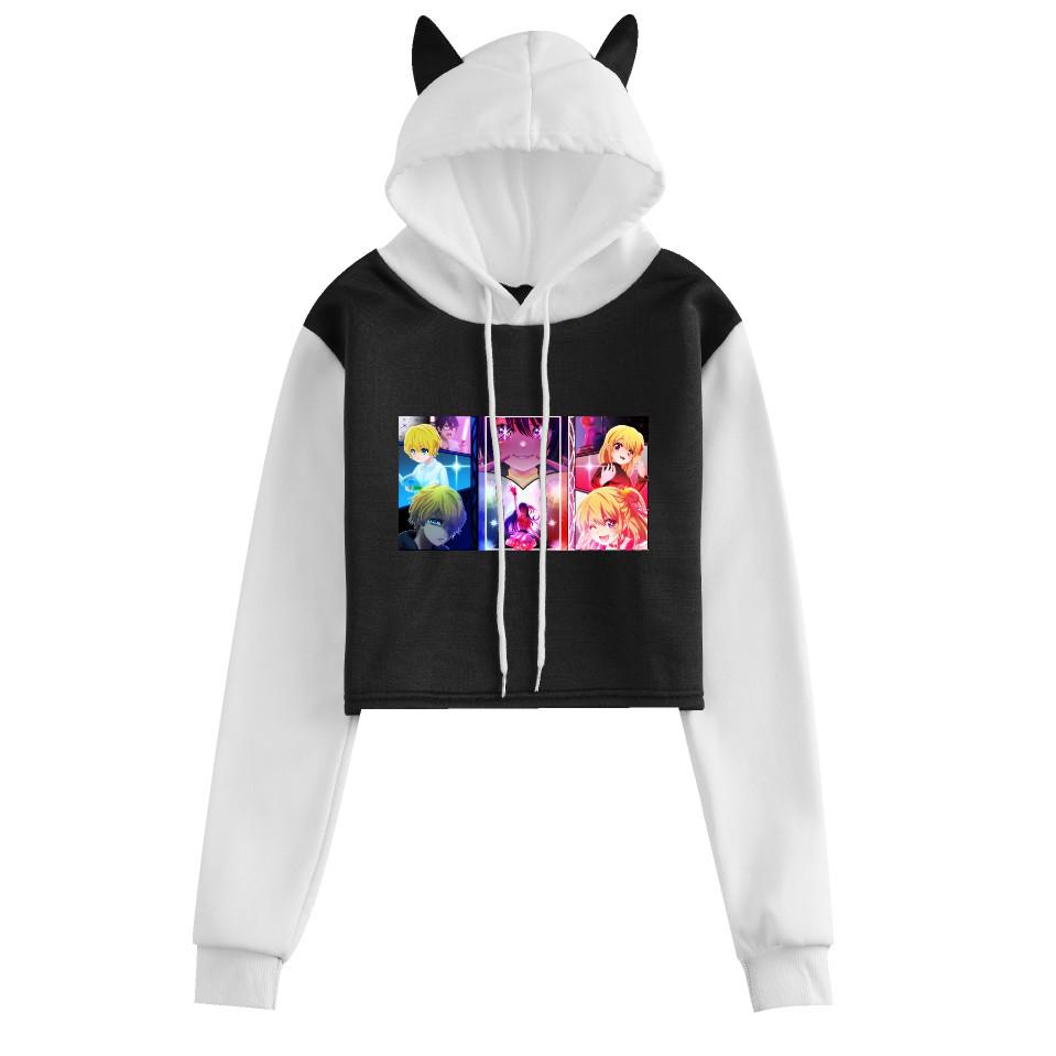 2023 Oshi No Ko My Starry Child Anime Cat Ear Hoodie