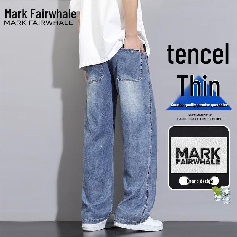 Mark Fairwhale Men s Tencel Blend Loose Straight Jeans M