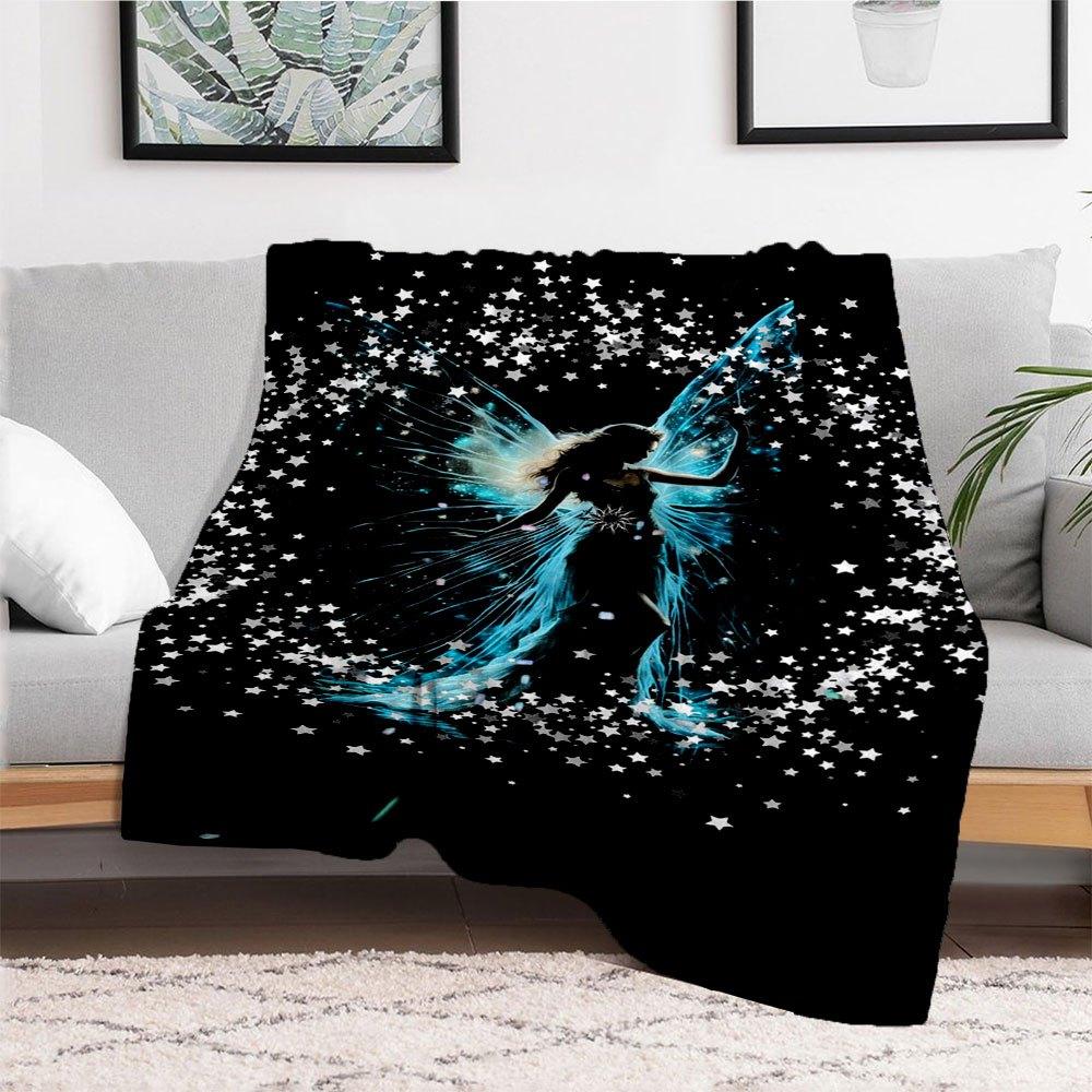 "Enchanted Fairy Wings Fantasy Costume Accessory"Blanket Flannel Throw Blanket for Sofa, Bed, Travel, Camping, Office, Couch, Chair, And Bed